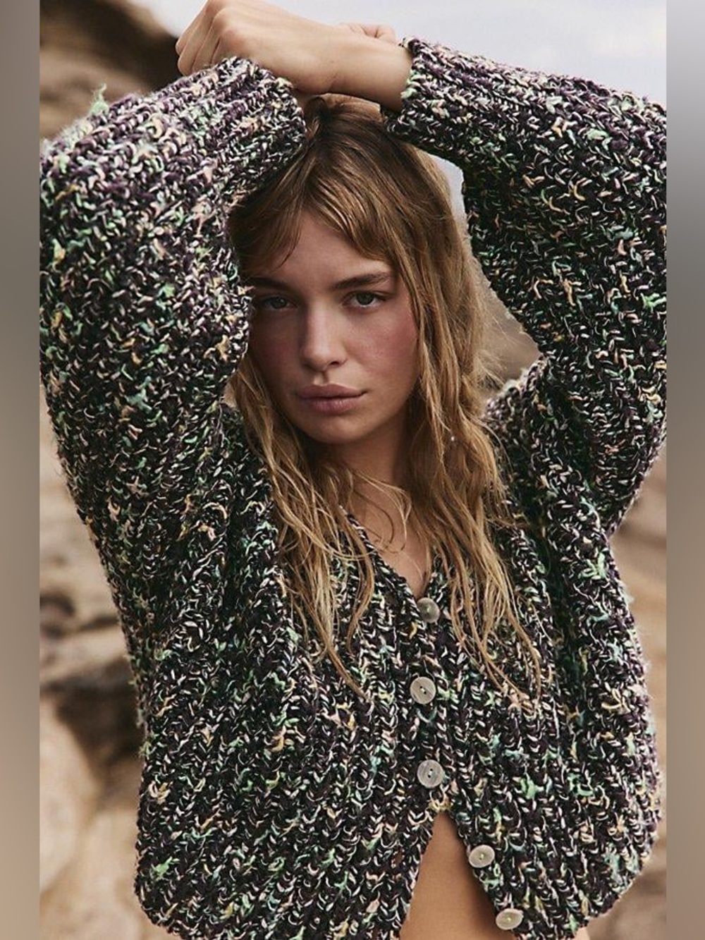 NWT free people flee market cardigan